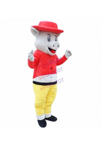 A+Pig Adult Mascot Costume UnisexNew Year Party Go Cosplay Game Gift advertising