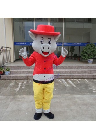 A+Pig Adult Mascot Costume UnisexNew Year Party Go Cosplay Game Gift advertising