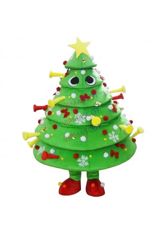Halloween Christmas Tree Mascot Costume Cosplay Party Clothing Carnival Adults