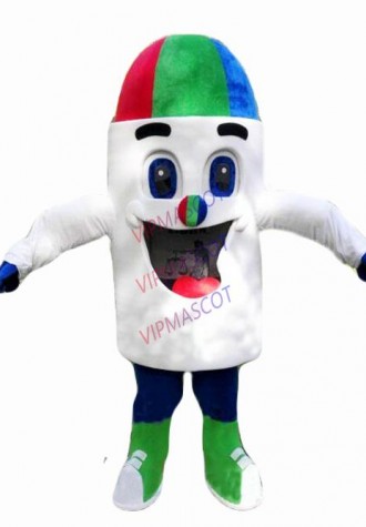 Ice Cream Mascot Costume Suit Cosplay Party Game Dress Outfit Halloween  Adult