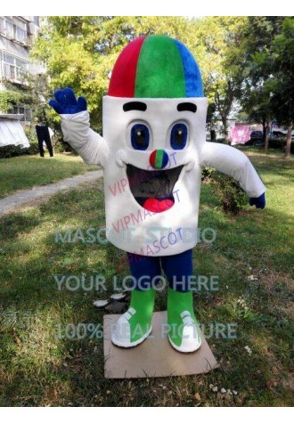 Ice Cream Mascot Costume Suit Cosplay Party Game Dress Outfit Halloween  Adult