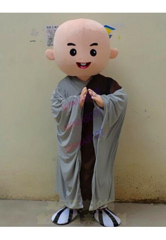 Childish Buddhist Monk Mascot Costume Round Head Halloween Cosplay Party Costume