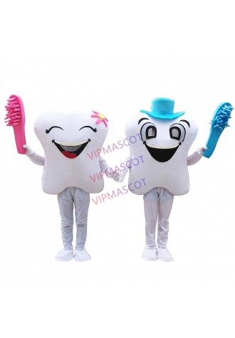 Christmas Smiling Tooth Dentist Mascot Costumes Adult Parade Party Dress Cosplay