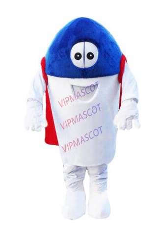 Pill Hero Mascot Costume Suit Cosplay Party Game Dress Outfit Halloween Adult