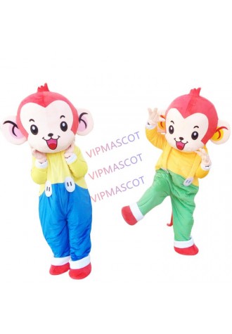 Monkey Mascot Costume Parade Animal Suit Dress Party Outfit Cosplay Unisex Adult