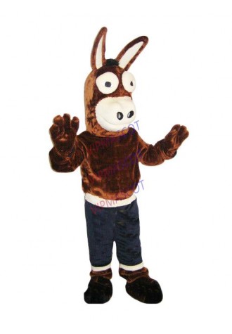 Black Mule Mascot Costume Suit Cosplay Party Game Dress Outfit Halloween Adult