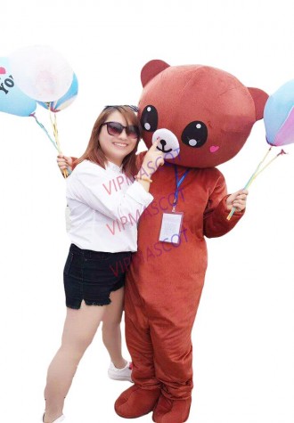 Hot Sale Rilakkuma Bear Costumes Cartoon Mascot Cosplay Carnival Party Animal