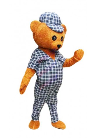 ADS Teddy Bear Mascot Costume Unisex Animal Cosplay Dress Parade Outfits Theater