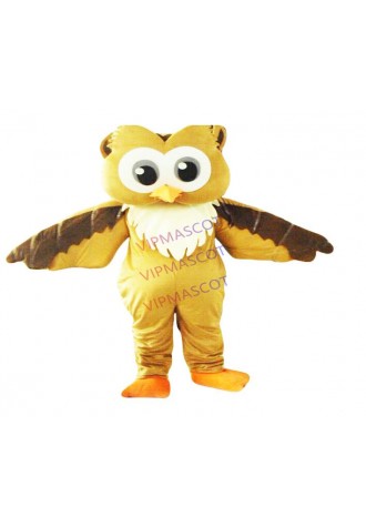 Big Brown Owl Mascot Costume Outfit suits Cosplay game Party Dress Adults size