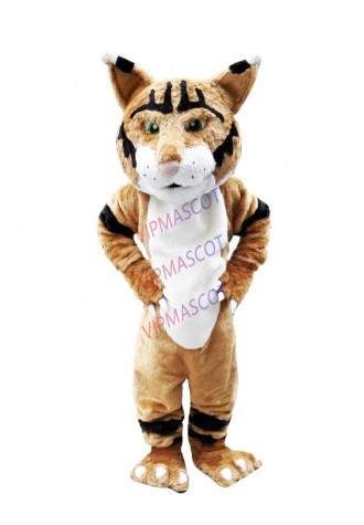 Blue Wildcat Mascot Costume Suit Cosplay Party Game Dress Outfit Halloween Adult