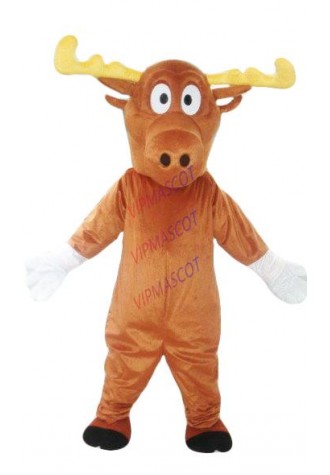 Reindeer Deer Moose Mascot Costume Festival Party Game Adults Halloween Dress US