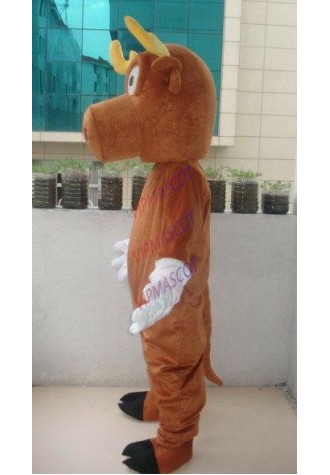 Reindeer Deer Moose Mascot Costume Festival Party Game Adults Halloween Dress US