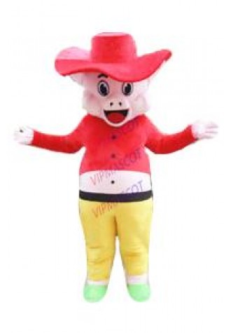 Happly Pig Mascot Costume Easter Cosplay Christmas Party Game Adult Dress Outfit