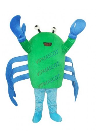  New Green Crab Adult Mascot Costume Fancy Dress For Advertising Gift A