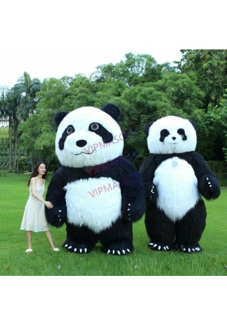 Panda Mascot Costume Cosplay Party Game Dress Outfit Advertising Halloween Adult