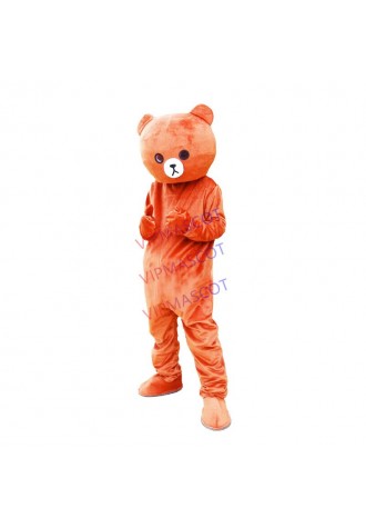 New Brown Bear Mascot Costume Suit Adult Size Cosply Party Game Dress Halloween