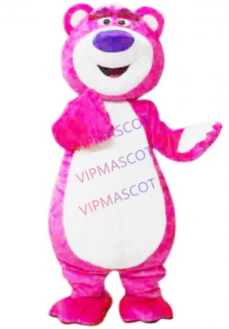 Pink Bear Mascot Costume Halloween Party Holiday Fancy Dress Adult Outfits