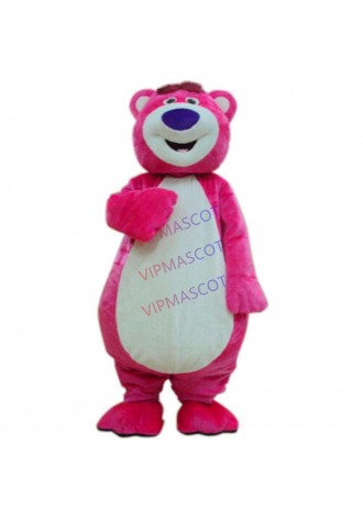 Pink Bear Mascot Costume Halloween Party Holiday Fancy Dress Adult Outfits