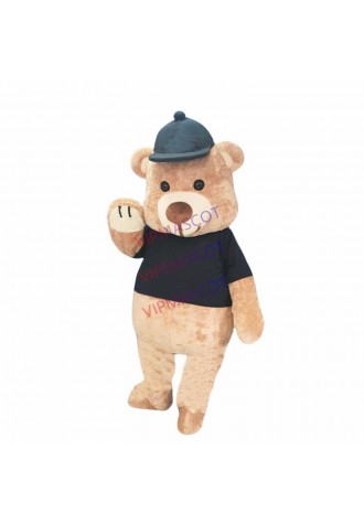 Teddy Bear Costume Cartoon Mascot Plush Animal Cosplay Fancy Dress Parade Adults
