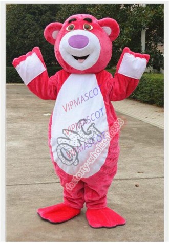 Halloween Best Lots-O  -Huggin   Bear Lotso Mascot Costume Christmas Fancy Dress