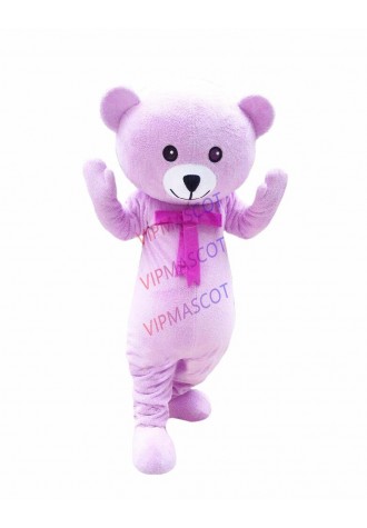 Purple Teddy Bear Mascot Costume Cosplay Party Game Dress Outfit Halloween Adult