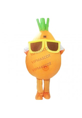 Carrot Mascot Costume Suit Cosplay Party Game Dress Outfit Advertising Halloween