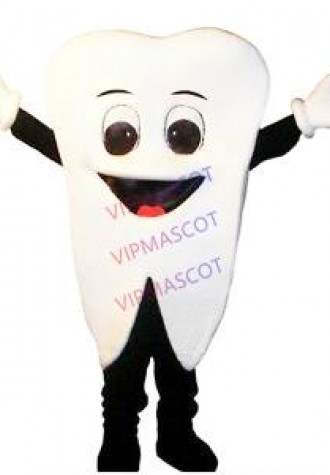 Advertising Tooth Mascot Dentists Costume Cosplay Adult Party Fancy Dress Outfit