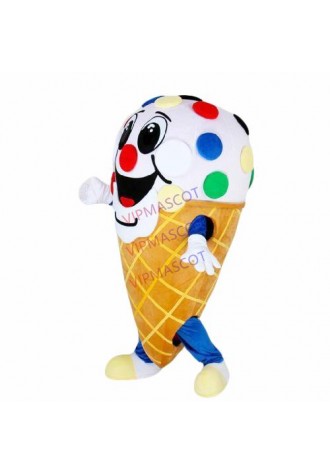 Ice Cream Shop Cone Mascot Costume Restaurant Sale Adult Suit Express Gift