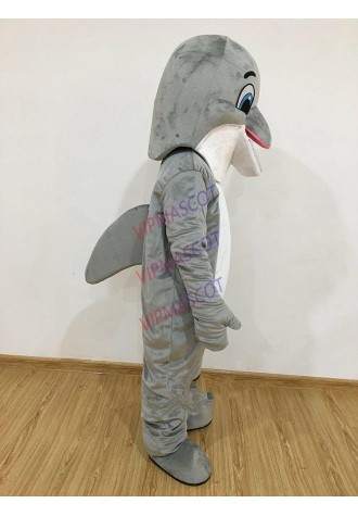 Professional Gray Dolphin Mascot Costume Party Outfit Game Fancy Dress Adult NEW