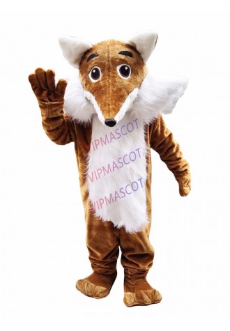 Plush Fox  Mascot Costume Suit Cosplay Party Game Dress Outfit Halloween Adult