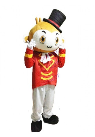 Gentleman Monkey Mascot Costume Cosplay Party Fancy Dress Outfit Adults