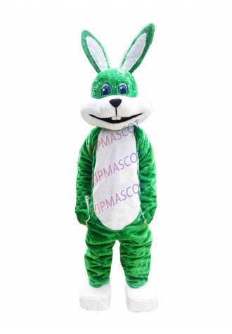 Green Rabbit Mascot Costume Suit Cosplay Party Game Dress Outfit Halloween Adult