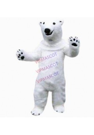Halloween Polar Bear Mascot Costume Cosplay Party Fancy Dress Adults Parade Suit