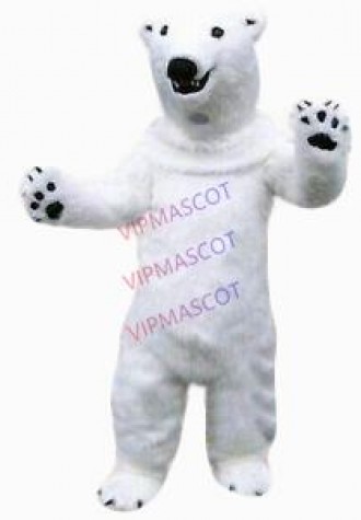 Halloween Polar Bear Mascot Costume Cosplay Party Fancy Dress Adults Parade Suit