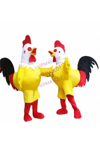 Chicken Adult Cosplay Thanksgiving Suit Cock Mascot Costume Party Cartoon Outfit