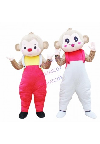 Monkey Mascot Costume Animal Suit Parade Dress Party Outfit Cosplay Unisex Adult