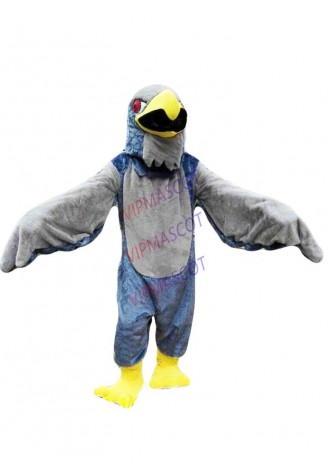 Halloween Grey Falcon Mascot Costume Cartoon Character Cosplay Dress Carnival