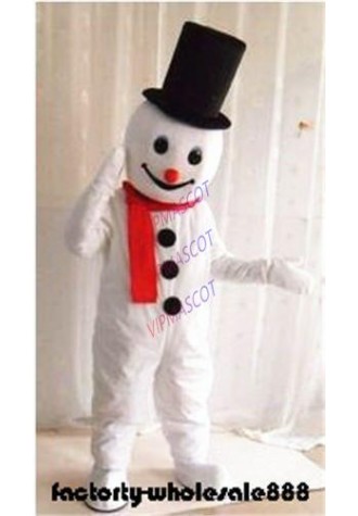 Xmas Snowman Mascot Costume Cosplay Christmas Party Adults Fancy Dress Halloween