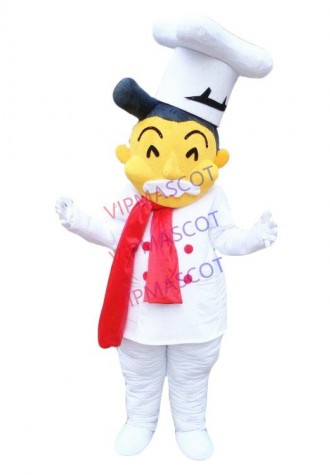 Chef Mascot Costume Cosplay Party Dress Outfit Advertising Halloween Adults Suit