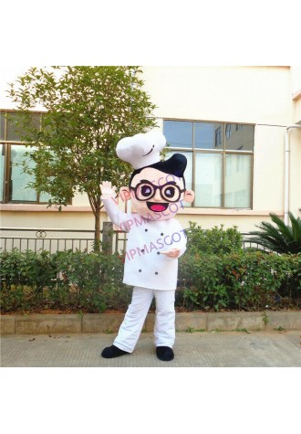 Chef Mascot Costume Cosplay Party Dress Outfit Advertising Halloween Adults Suit