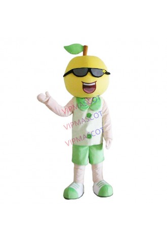 Halloween Kind-hearted Lemon Boy Mascot Costume Cosplay Clothing Carnival Adults