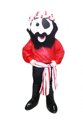 Adversting One-Eyed Pirat Mascot Costume Party Parade Fancy Dress Adult Cosplay