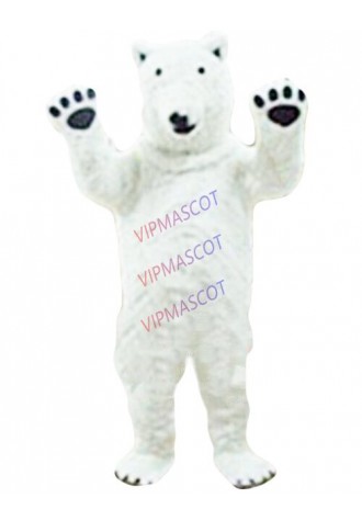 White Bear Mascot Costume Cosplay Party Fancy Dress Outfit Halloween Adult Suit