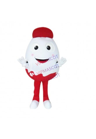 Halloween White Egg Mascot Costume Cosplay Party Dress Clothing Carnival Adults