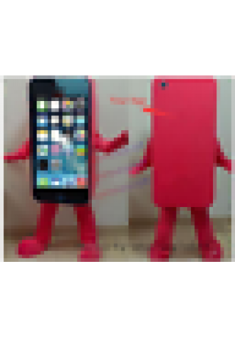 Advertising Mobile Cell Phone Mascot Cosplay Costume Suit Adult Make Logo Parade