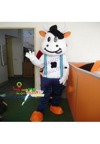 Festival Animal Cosplay Bull Mascot Costume Cow Party Fancy Dress Outfits Parade