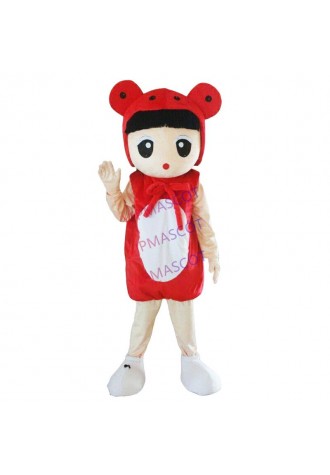 Halloween Red Girl Mascot Costume Cosplay Party Outfits Clothing Carnival Adults