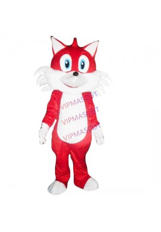 Red Fox Mascots Costume Cartoon Character Party Clothing Fancy Dress Adult Size