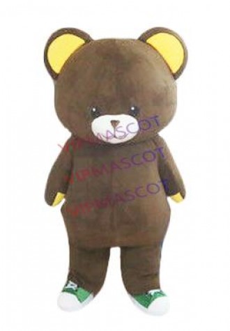 Xmas Christmas Brown Bear Mascot Costume Adult Size Party Dress Cosplay