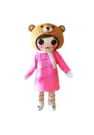 Girl Mascot Costume Cosplay Party Game Dress Outfit Advertising Halloween Adult